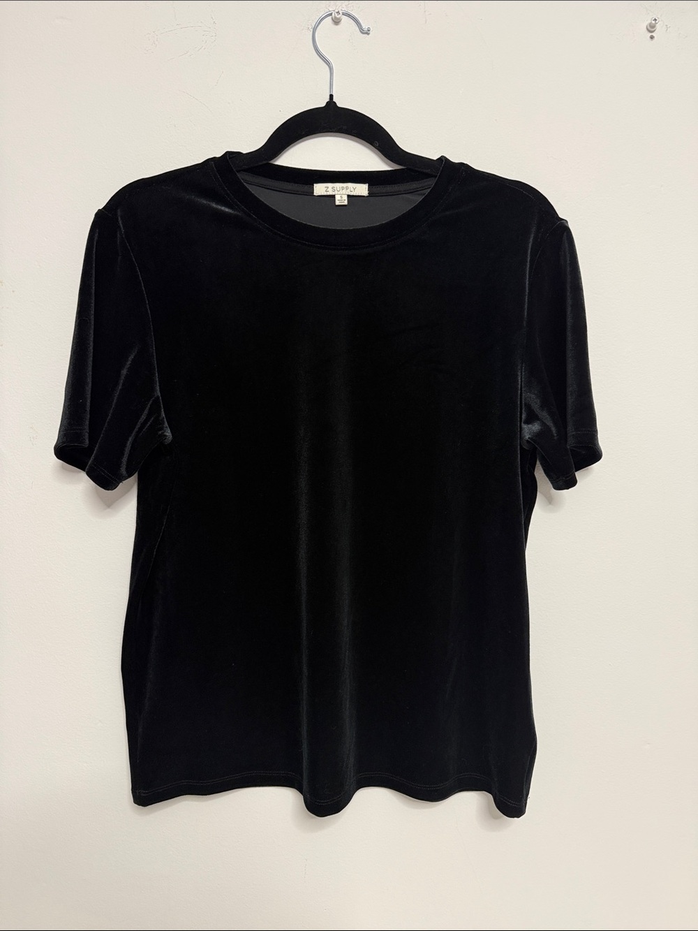 Z Supply Black Velvet Short Sleeve Tee